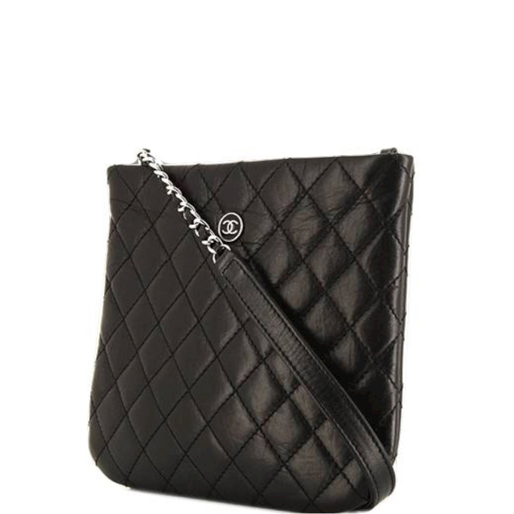 Chanel Black Quilted Crossbody Bag with Gold Chain $2000
